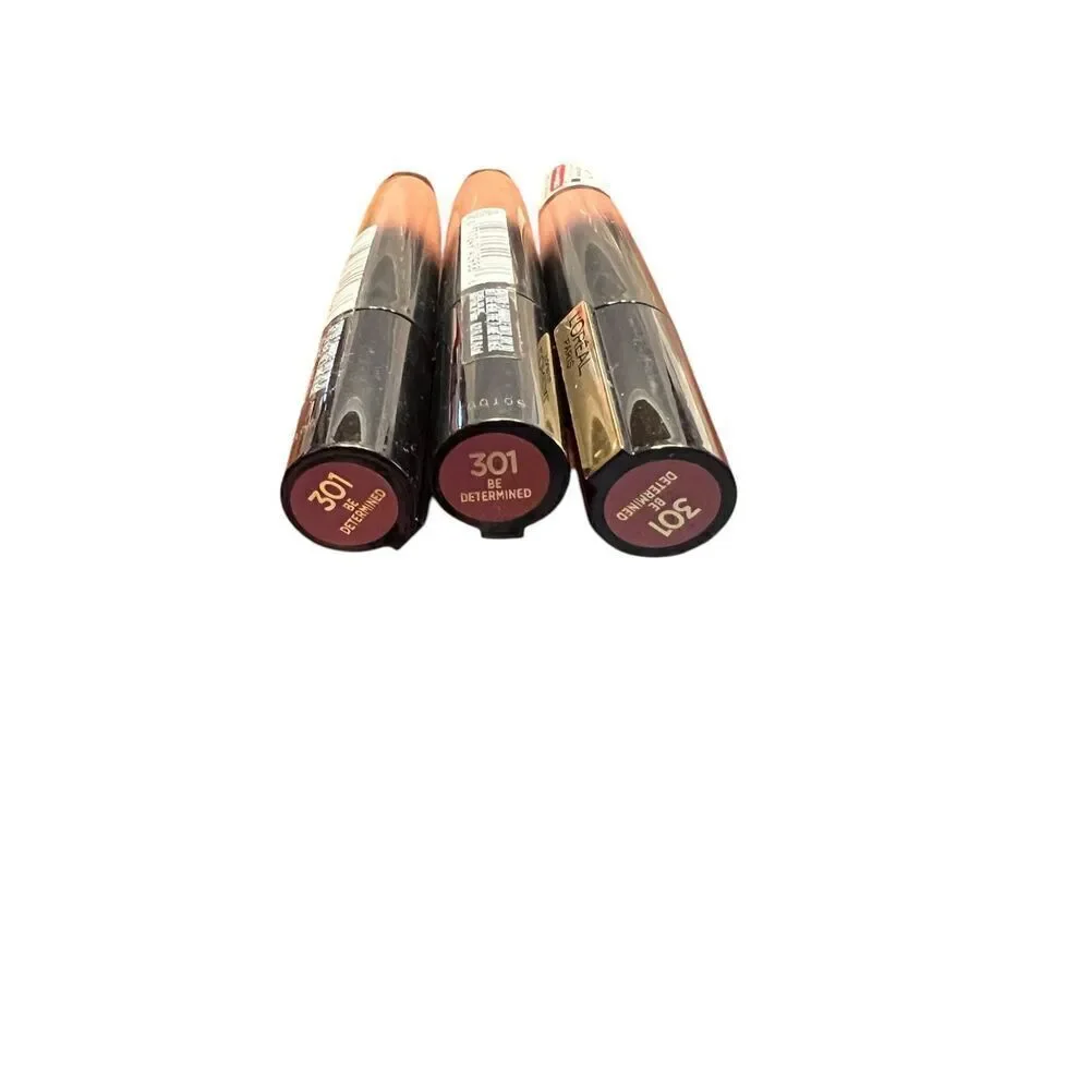 3 L'Oreal Paris Makeup Signature Shiny Lip color #301 Be determined lipstick